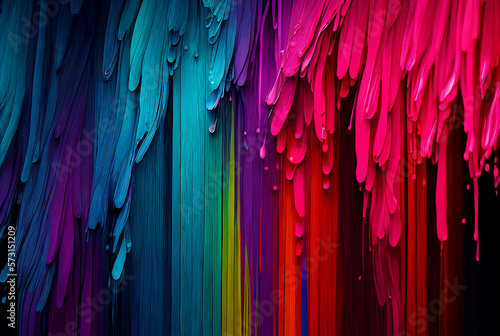 Abstract background of vertical multicolored textured stripes