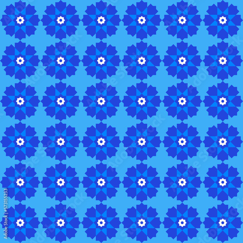 Blue Decorative Pattern. Classic and Minimalistic Digital Paper