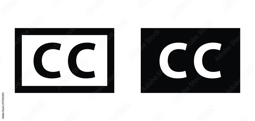 subtitles or closed captions vector icons and flat design for mobile apps and web design. subtitles or closed captions vector icons and flat design for mobile apps and web design.