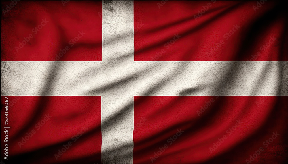 Flag of denmark, generative artificial intelligence Flag of denmark, generative artificial intelligence