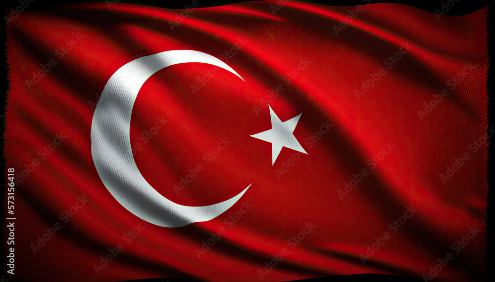 turkey flag, , generative artificial intelligence 