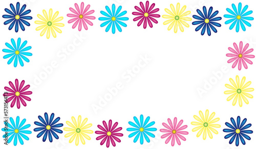 beautiful floral background of multicolored flowers on a light background