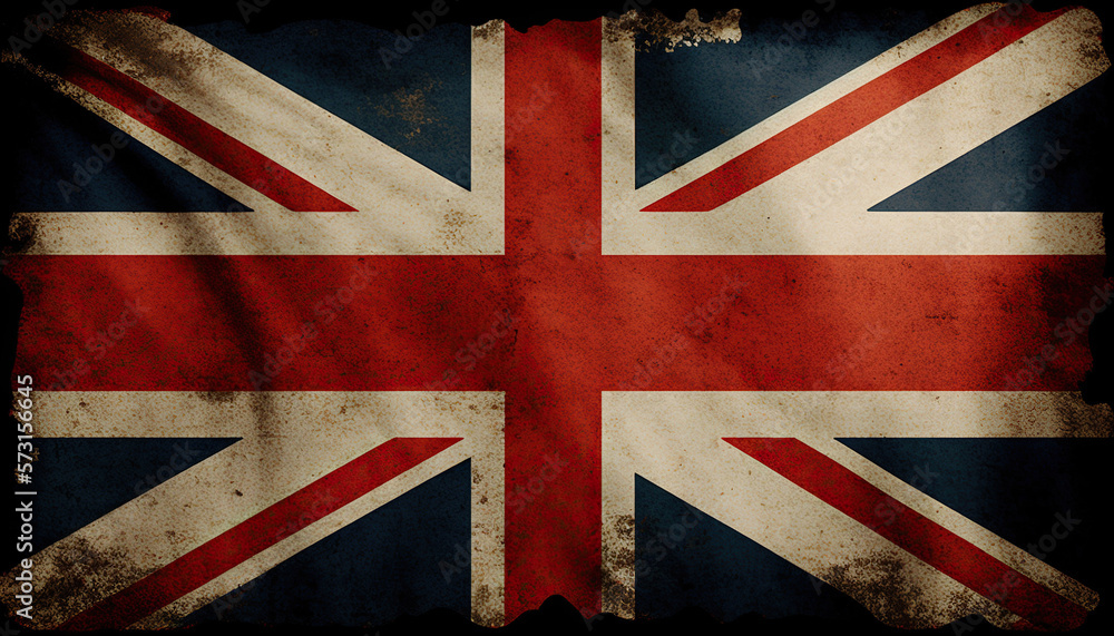 Fototapeta premium UK flag, generative artificial intelligence 