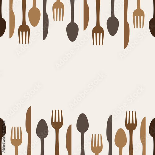 spoon and cutlery vector illustration for background, suitable for restaurant, cafe and other eateries
