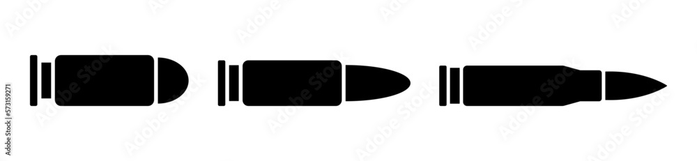 Bullet vector icons set Bullet vector icons set