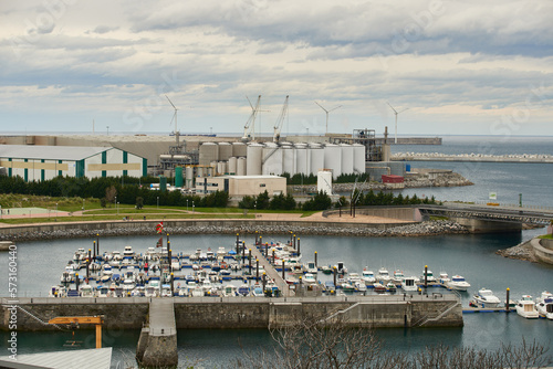 Marina of Zierbena and Port of Bilbao, Biscay, Basque Country, Euskadi, Spain, Europe.