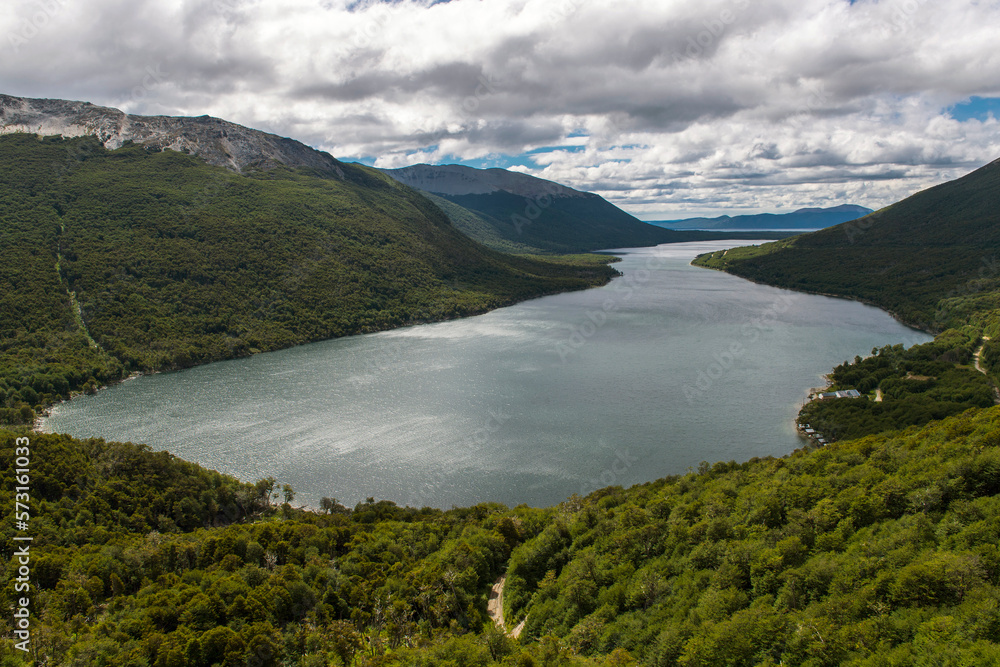 View over Lago Escondido in Tierra del Fuego View over Lago Escondido in Tierra del Fuego