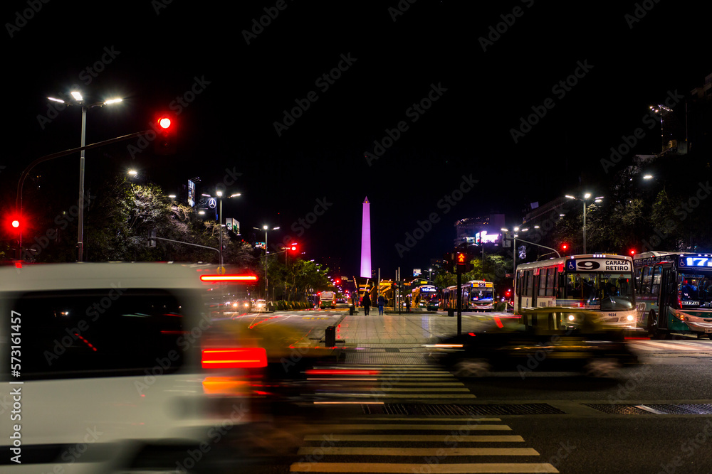 Obelisk at night, Buenos Aires, Argentina Obelisk at night, Buenos Aires, Argentina