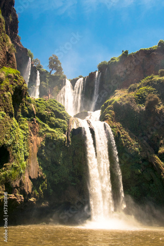 The Spectacular Cascades Douzoud Waterfalls In The Atlas Mountains photo