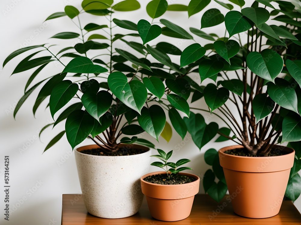 plant in a pot created with Generative AI technology