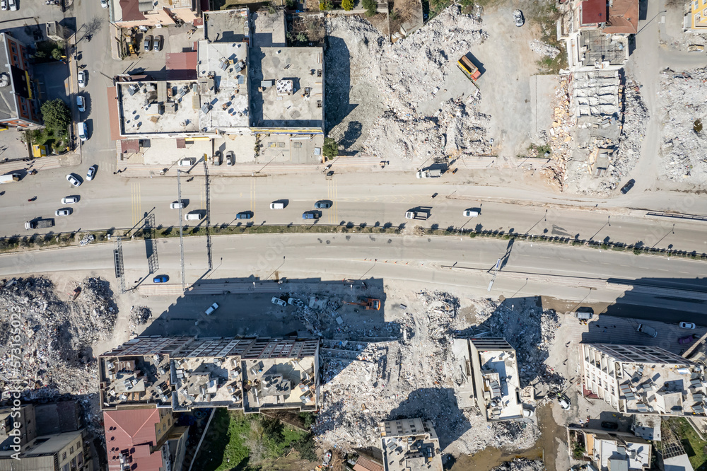 Turkey and Syria Earthquake Appeal. Hatay drone photo