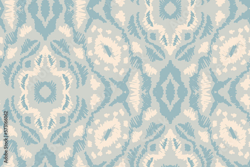 Geometric ethnic ornament pattern. Embroidery with retro style.