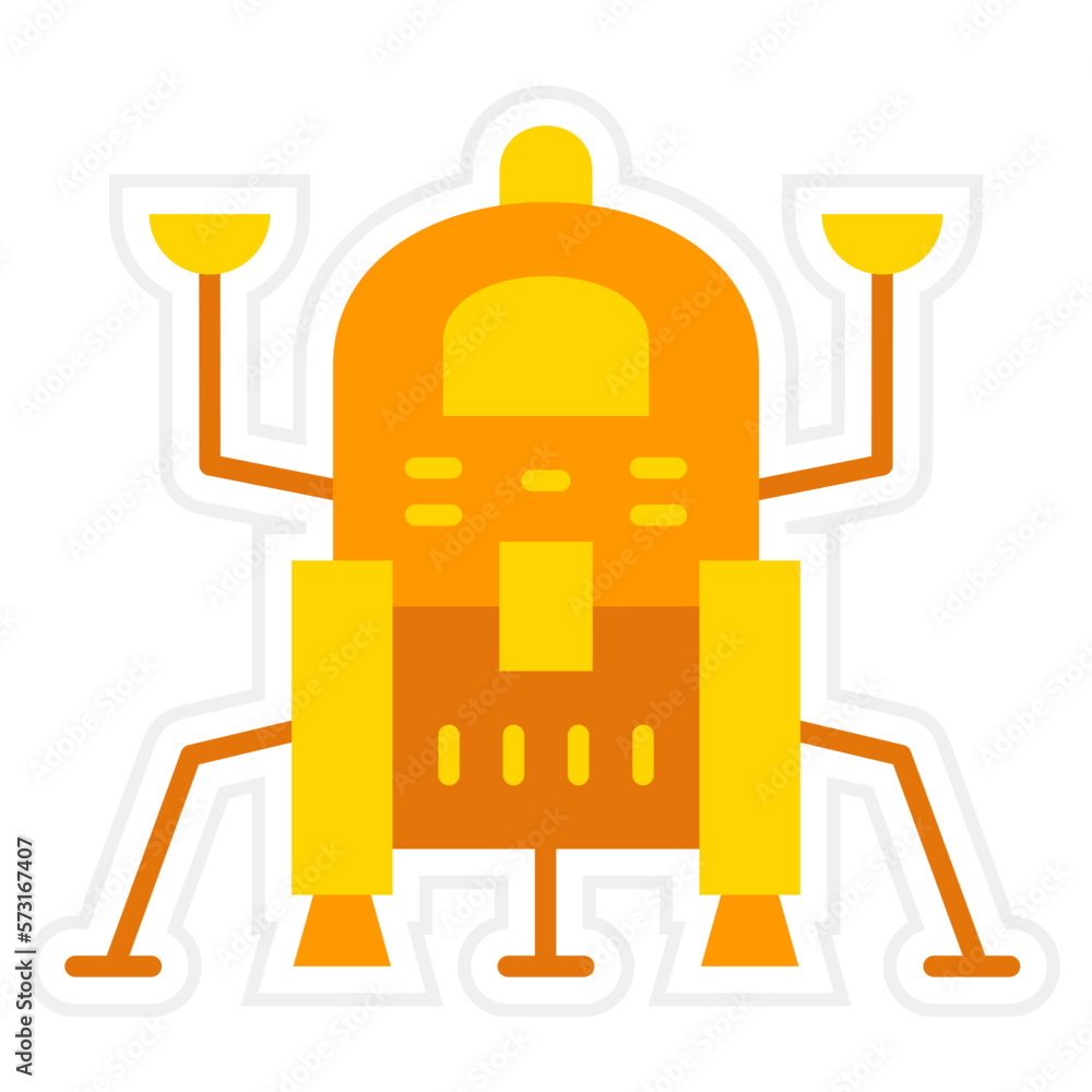 Lander Sticker Icon Lander Sticker Icon