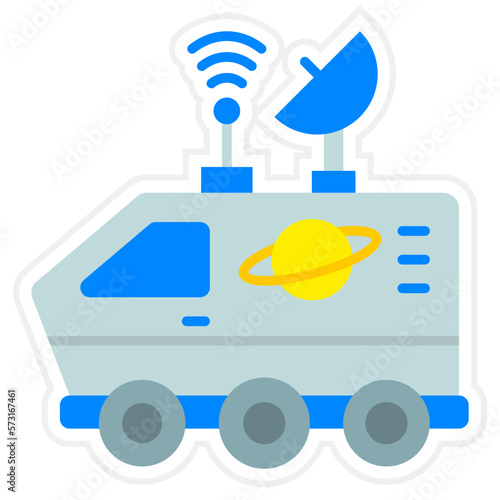 Space Rover Sticker Icon