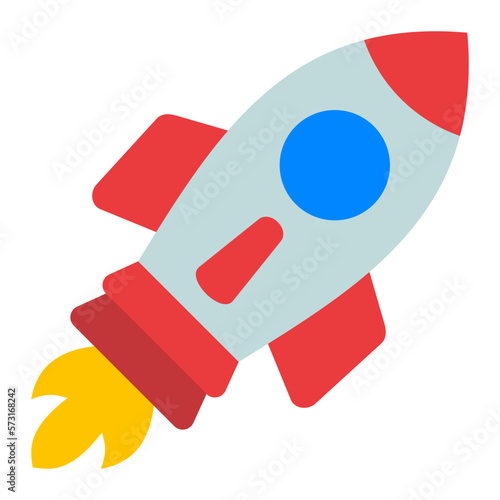 Rocket Flat Icon