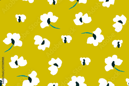gentle bright tiny flowers pattern For summer print dress