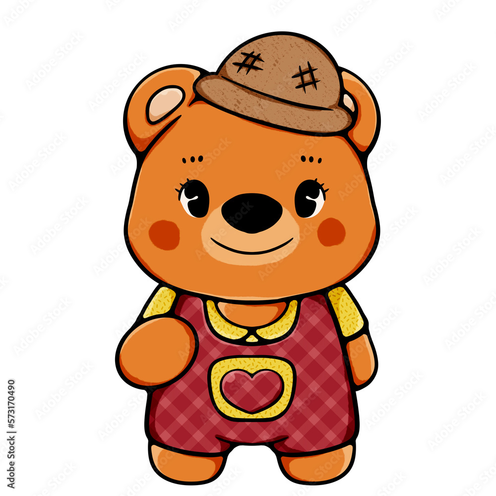 cute retro bear hello spring and summer cute retro bear hello spring and summer