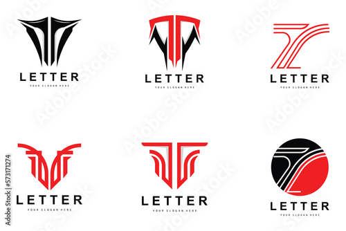 T Letter Logo, Modern Letter Style Vector, Design Suitable For Product Brands With T Letter