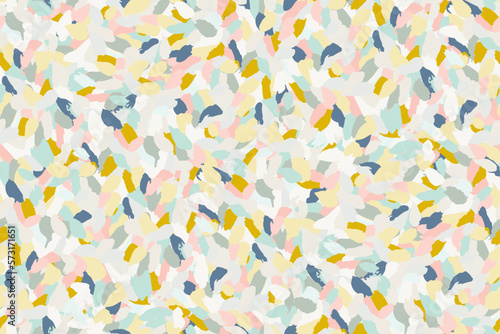 Abstract spotted seamless pattern painted with paint