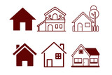 house icons set, home vector art, home  illustration, home icon
