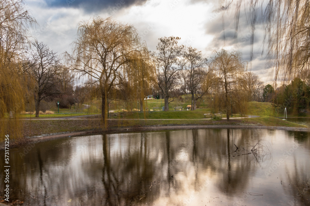 Am Teichufer im Kurpark Oberlaa in Wien Am Teichufer im Kurpark Oberlaa in Wien