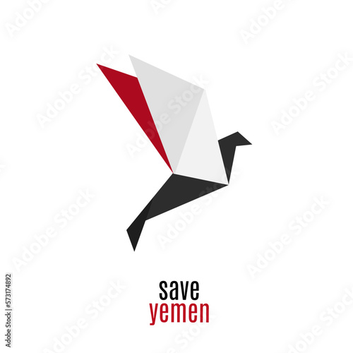 illustration vector of save yemen perfect for print,campaign,etc.