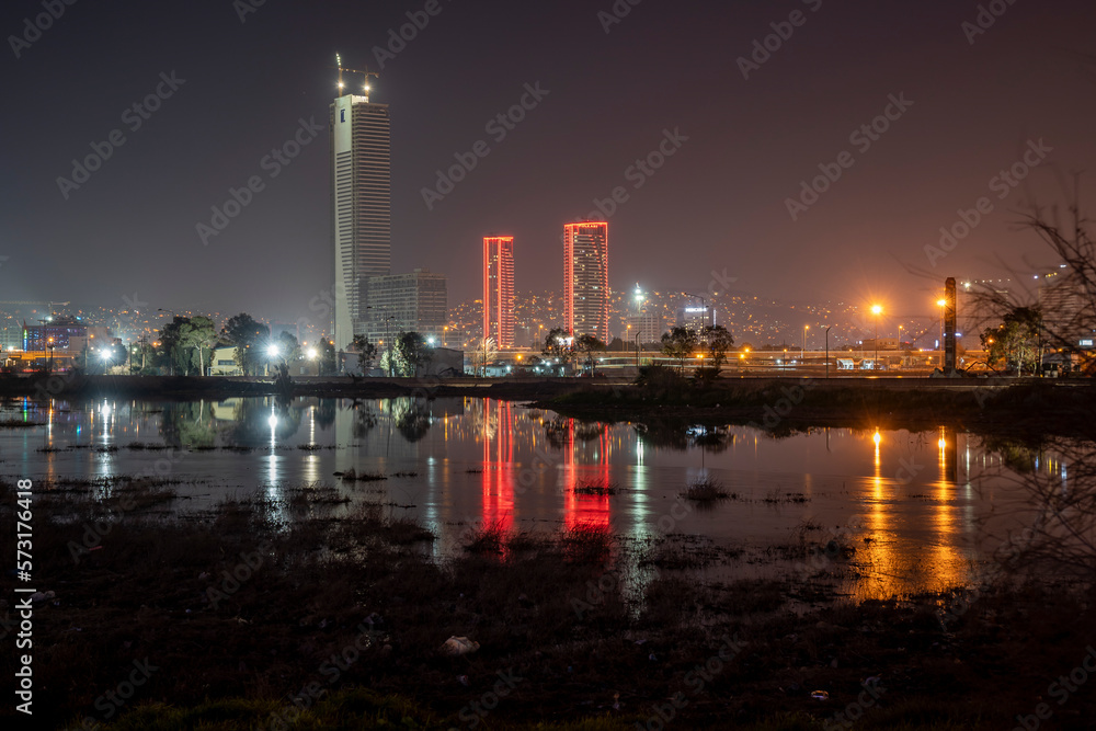 New skycrapers district of Izmir City view in Turkey New skycrapers district of Izmir City view in Turkey