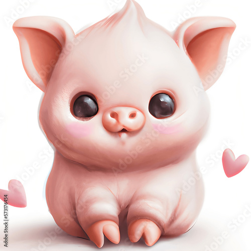 Cute Valentine Pig Nursery Art Nursery Decor