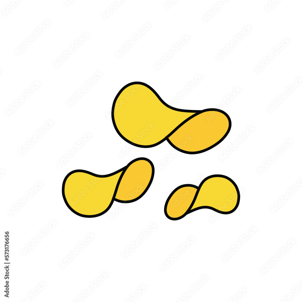 potato chips icon vector chips logo potato chips icon vector chips logo