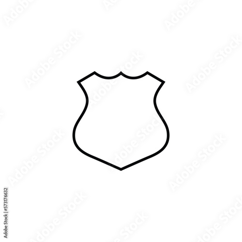 American route sign, blank route icon vector