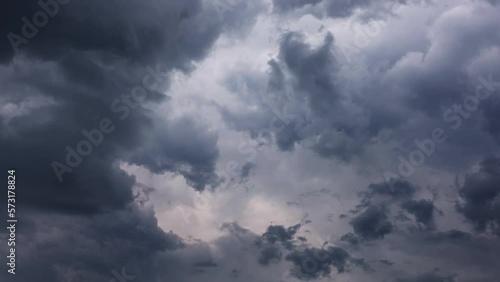 Wallpaper Mural Dark storm clouds are moving fast at viewer, timelapse, 4k Torontodigital.ca