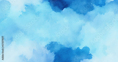 blue watercolor texture background generative ai