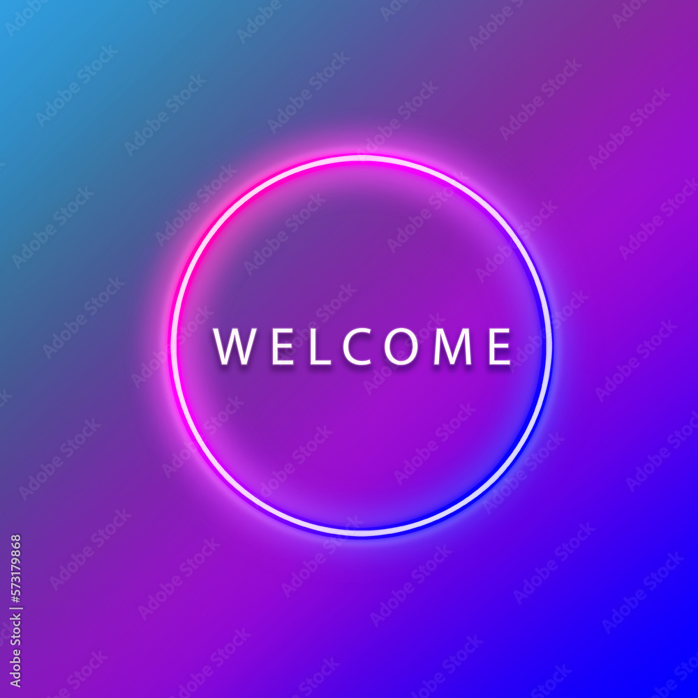 Obraz premium welcome screen or button