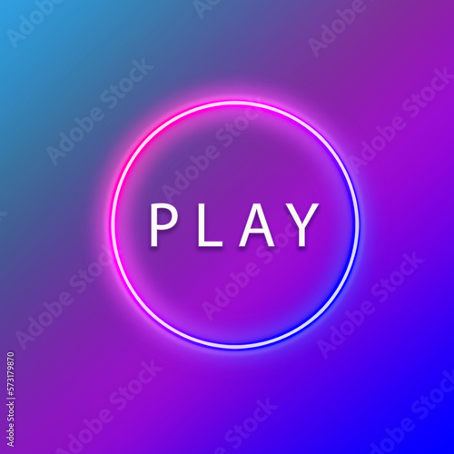 Play button on gradient