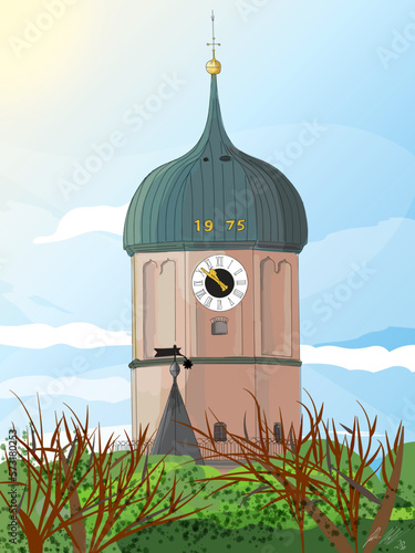 Kirche Mariä Himmelfahrt Weilheim in Oberbayern