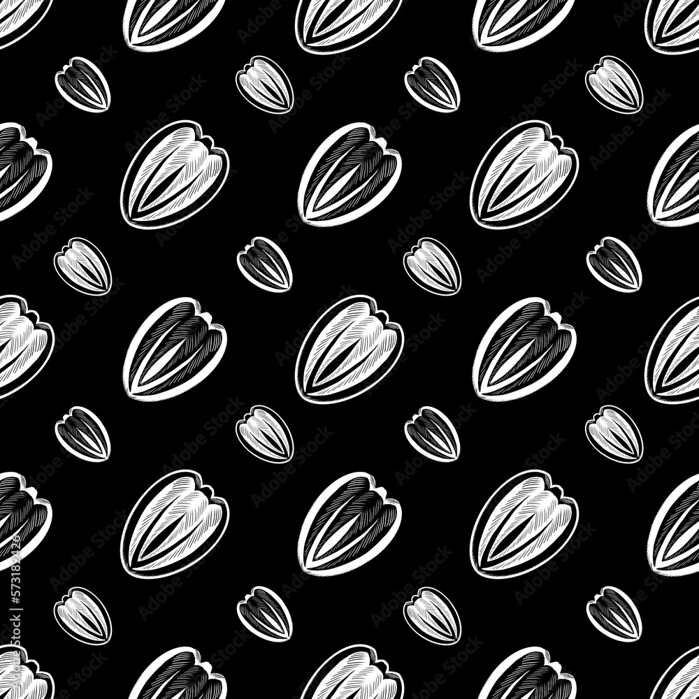 Black Peach and sunflower seeds hand drawing designs texture for background, wallpaper, fabric Black Peach and sunflower seeds hand drawing designs texture for background, wallpaper, fabric