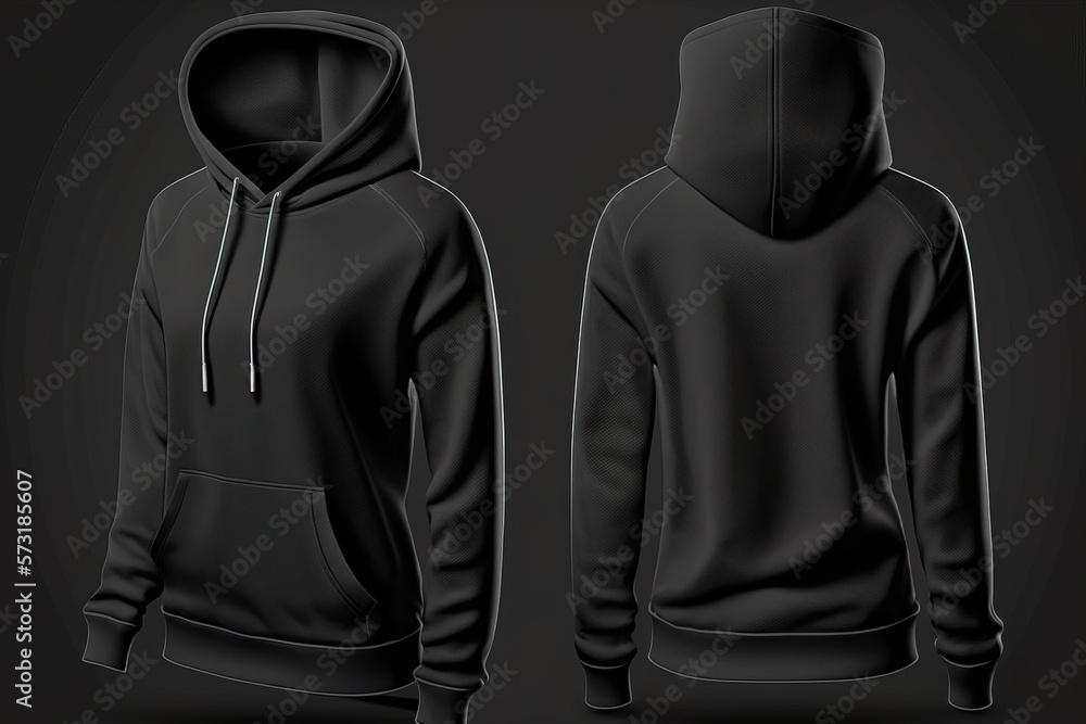 black template hoodie template, blank template shirt for women with invisible mannequin, two side front and back black template hoodie template, blank template shirt for women with invisible mannequin, two side front and back