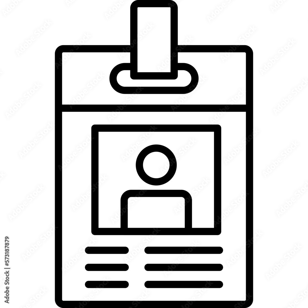 Identity Card Icon Identity Card Icon
