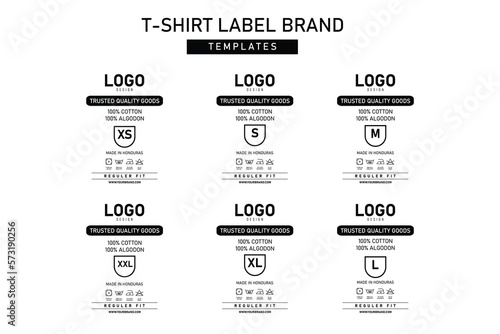 Clothing label tag concept no border vector design