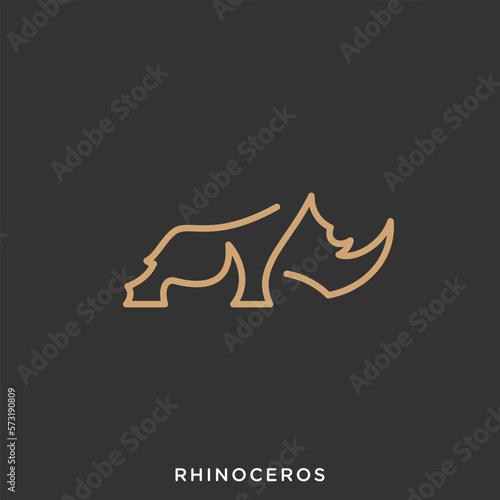 rhino monoline logo design inspiration