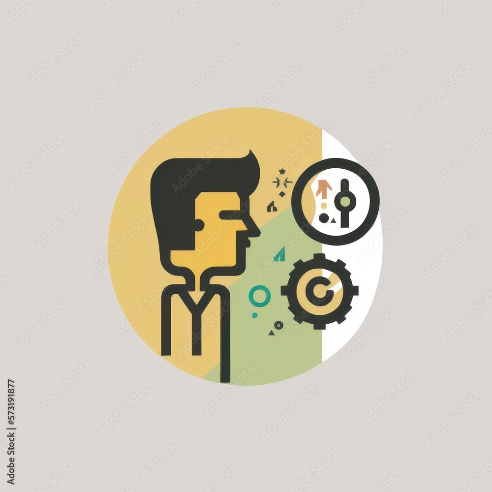 Icon for web design, and development for simple business and finance startups, generative ai Icon for web design, and development for simple business and finance startups, generative ai