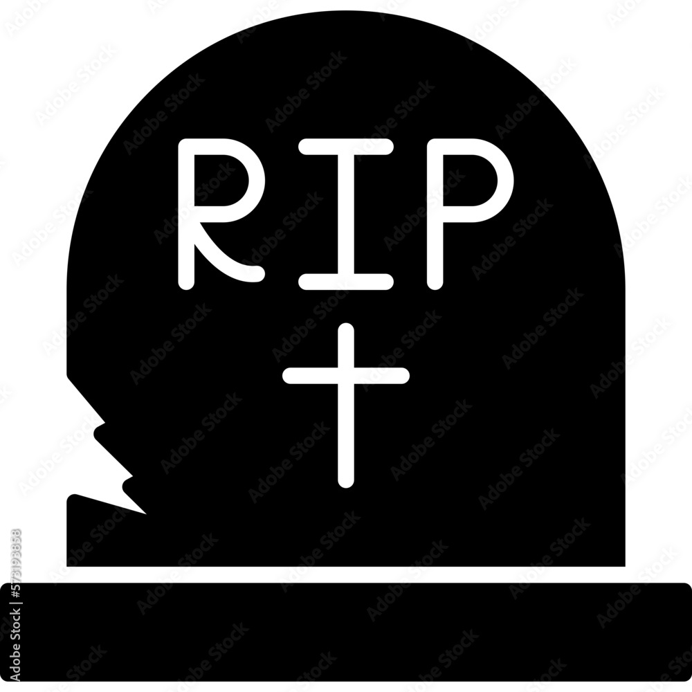 Obraz premium Tombstone Icon