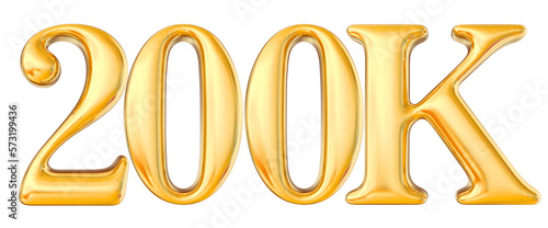 Thank You 200K Follower Golden