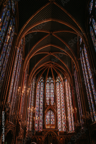 interno della cattedrale di Sainte-Chapelle