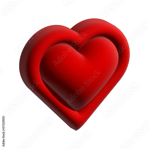 velvet 3d heart
