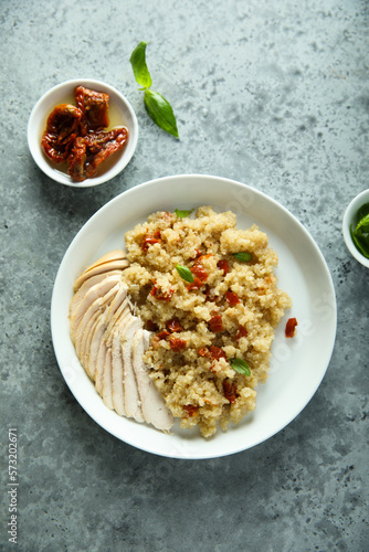 Turkey fillet with couscous and tomatoes 