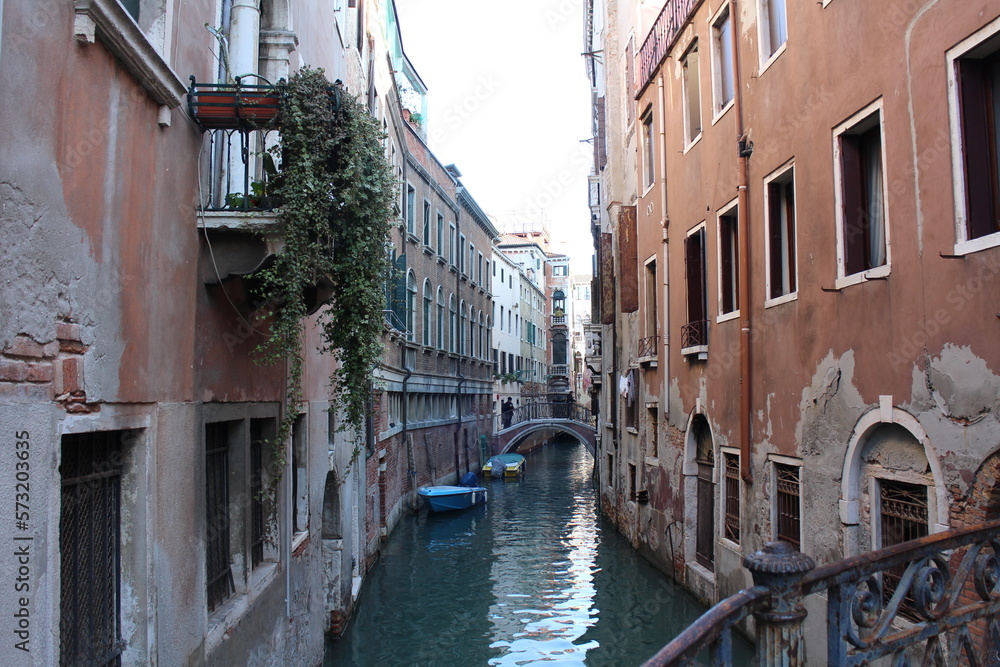 Old town and canal in Venice, Italy
