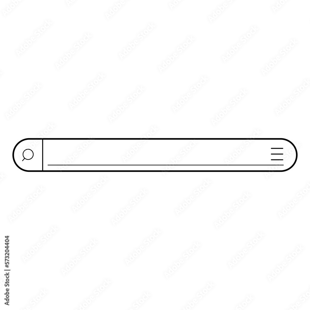 Stock Web Search Bar Line vector, search box internet browser Stock Web Search Bar Line vector, search box internet browser