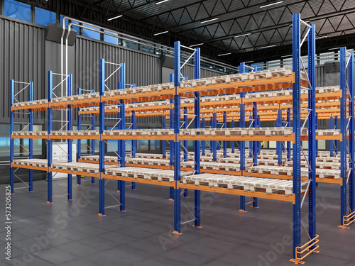 New warehouse furniture. Ra...