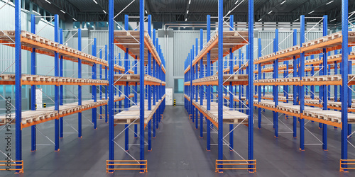 Bild auf Leinwand Warehouse background